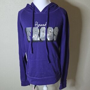 NWT TCU Purple Horned Frogs Women's Hoodie, Size Large, $89.95 Value